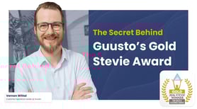 Guusto Gold Stevie Award Win