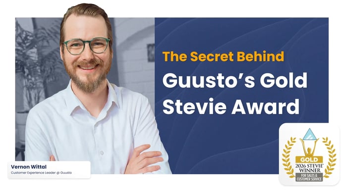 Guusto Gold Stevie Award Win
