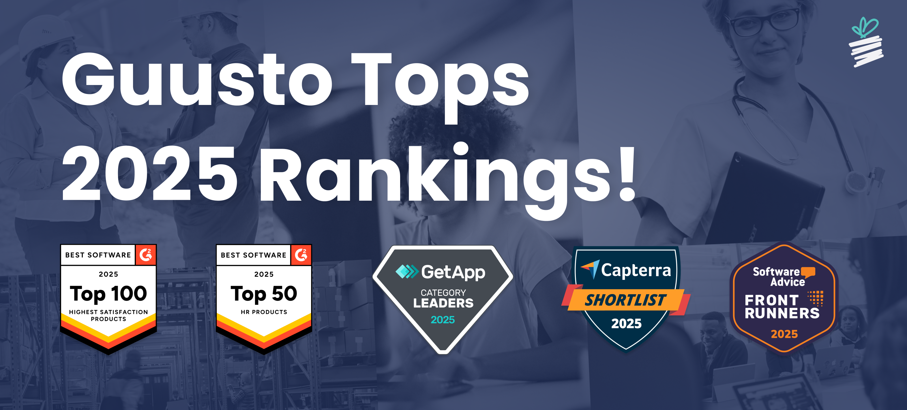 Guusto recieves recognition from G2, Capterra, Software Select and GetApp